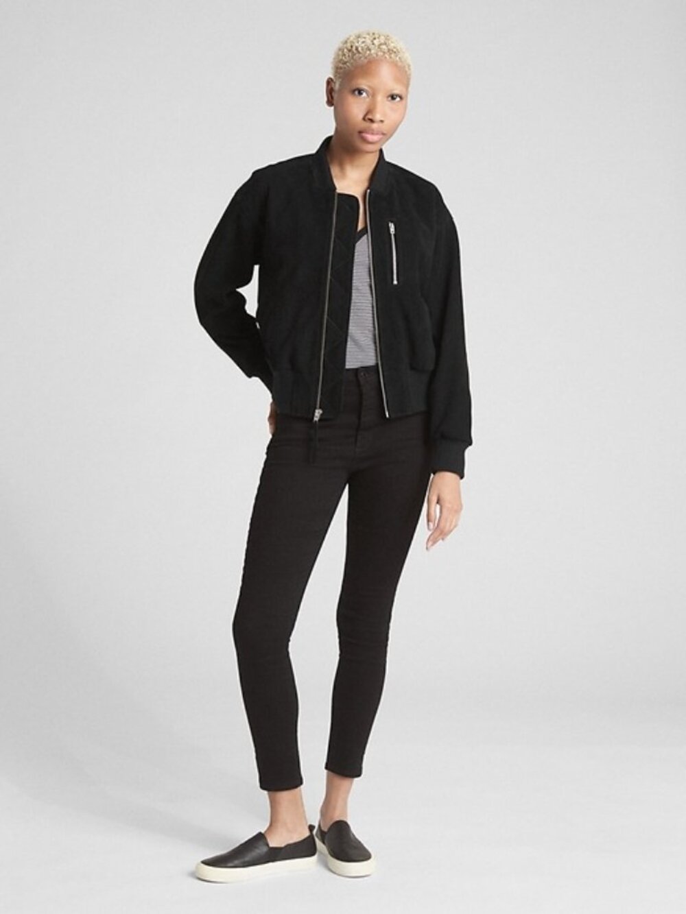 Gap Suede Bomber Jacket - XS - NEW with tags